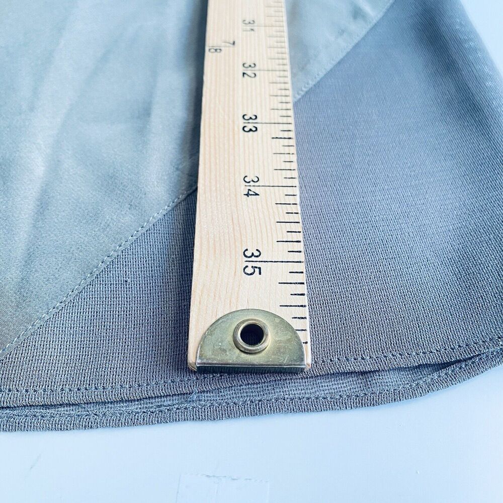Alexander Wang T Dress Small Olive Green Silk Shift Mini Designer Minimalist - Picture 4 of 6